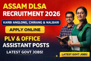 Assam DLSA Recruitment 2026 advertisement