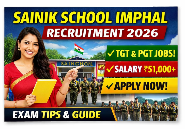Sainik School Imphal Recruitment 2026