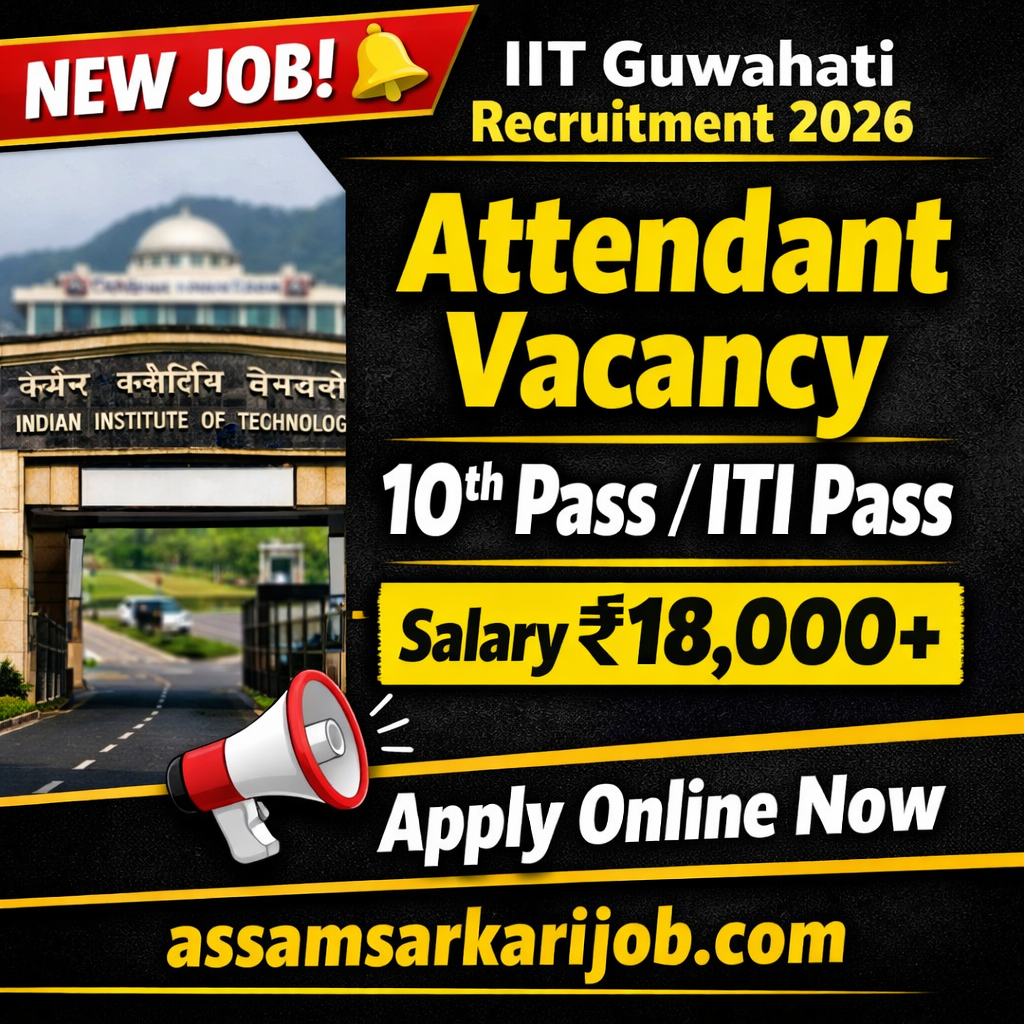 IIT Guwahati Attendant Recruitment 2026